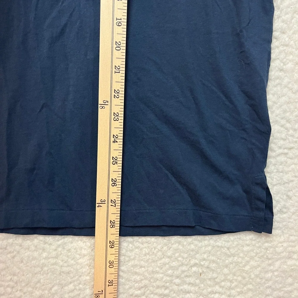Polo Ralph Lauren Polo Shirt Mens L Navy Blue Classic Fit Pocket Short Sleeve